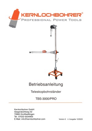 Betriebsanleitung zu: Teleskop-Bohrständer TBS-3000PRO 